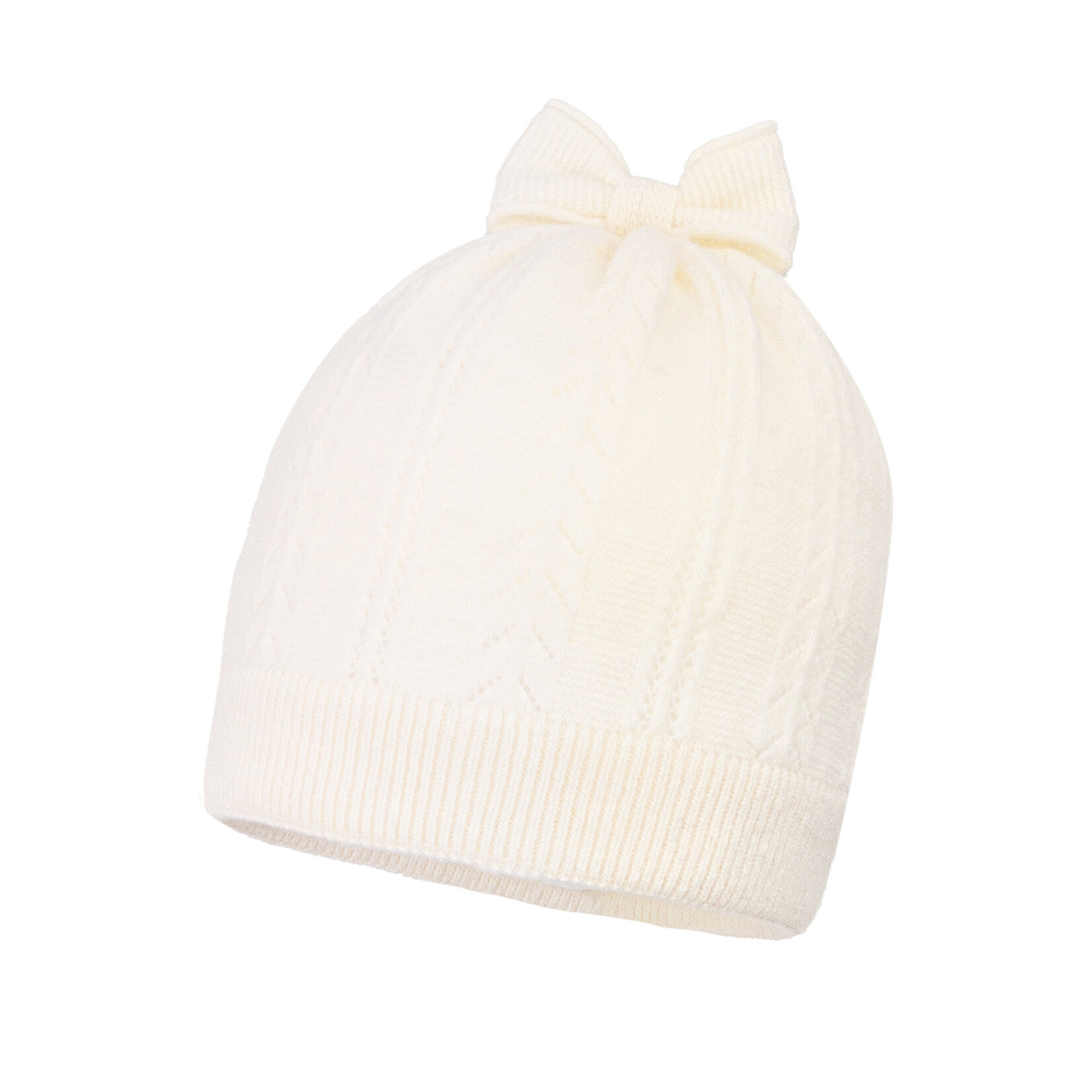 Jamiks JZI126---1 EMMELINE muts merino met voering ecru