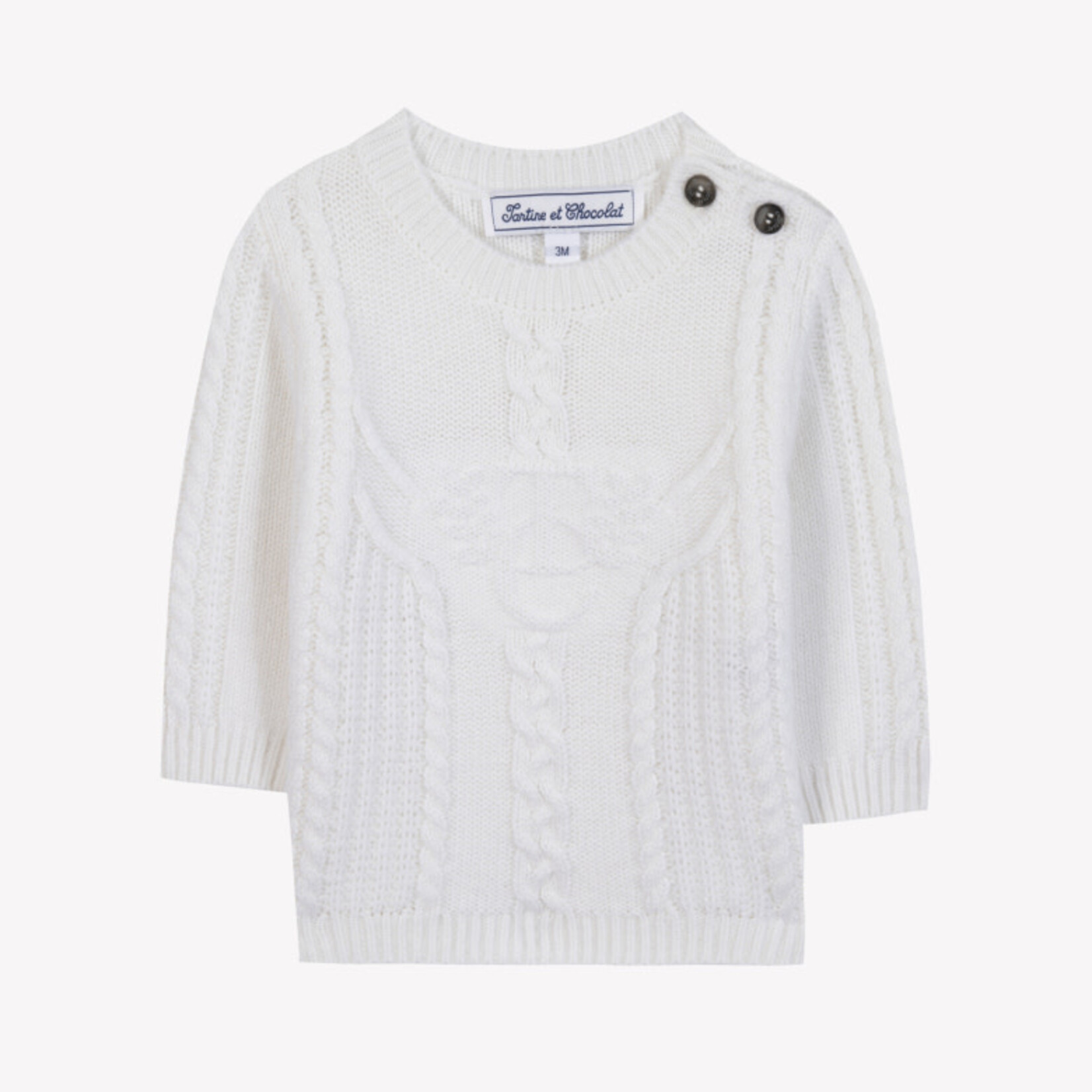 Tartine et Chocolat PULL6 PULL Nacre CB18071