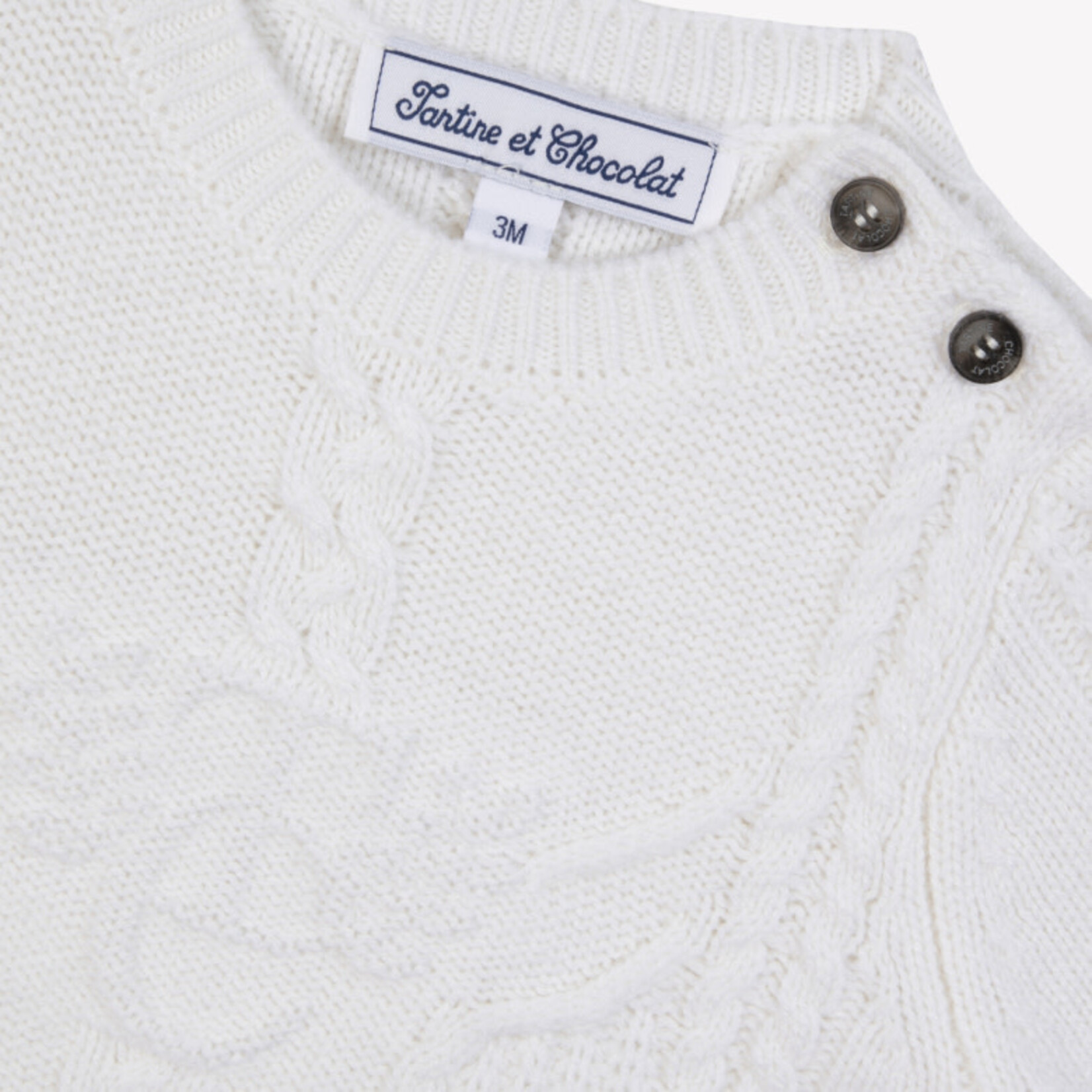 Tartine et Chocolat PULL6 PULL Nacre CB18071