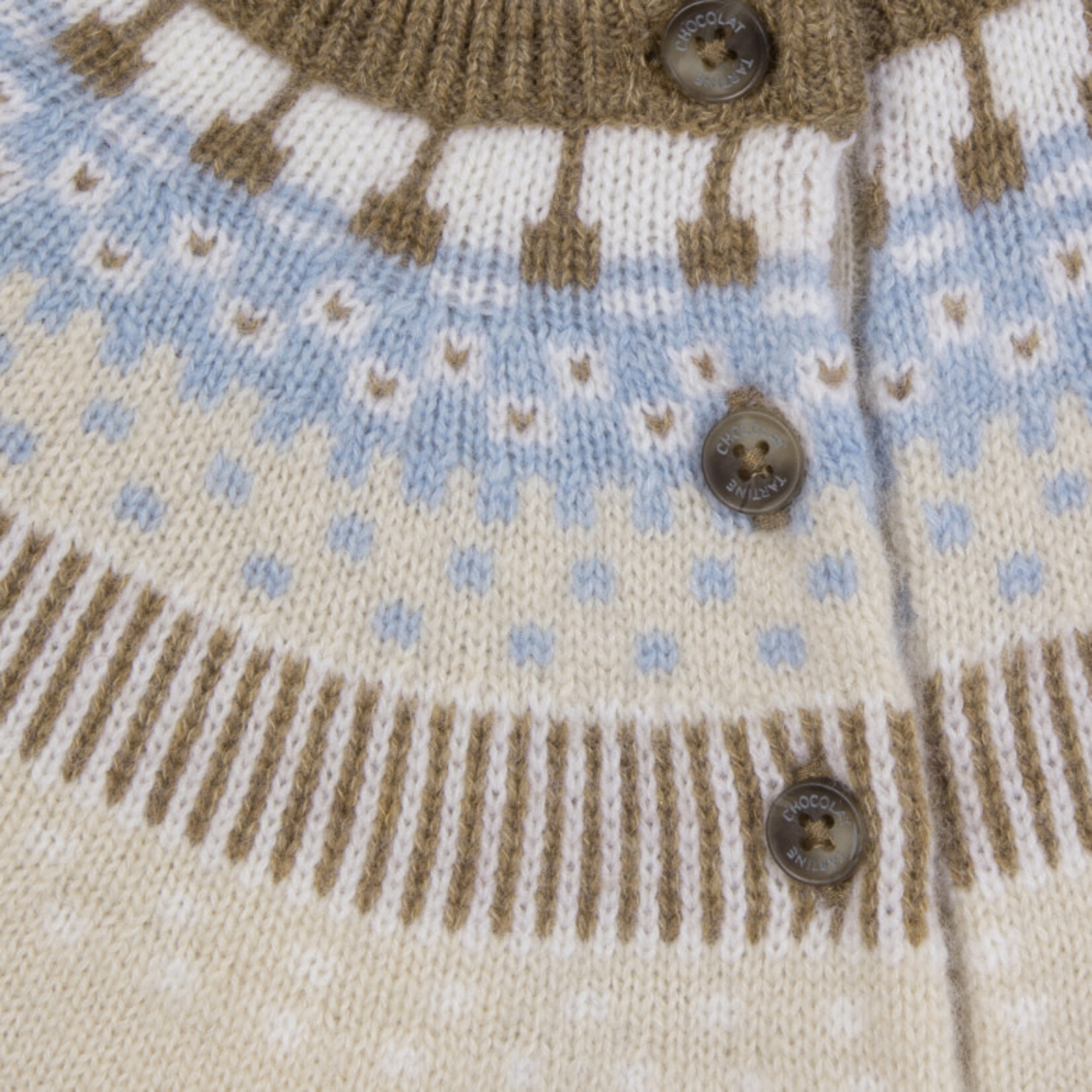 Tartine et Chocolat PULL2 GILET Beige chiné CB18031
