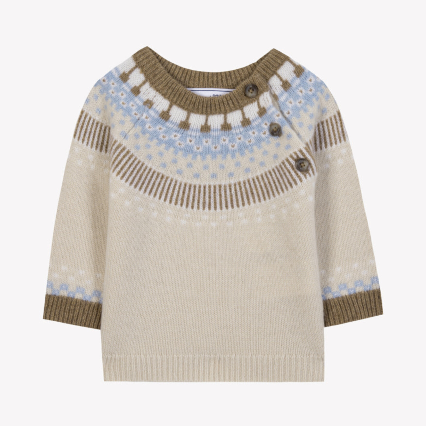Tartine et Chocolat PULL2 GILET Beige chiné CB18031