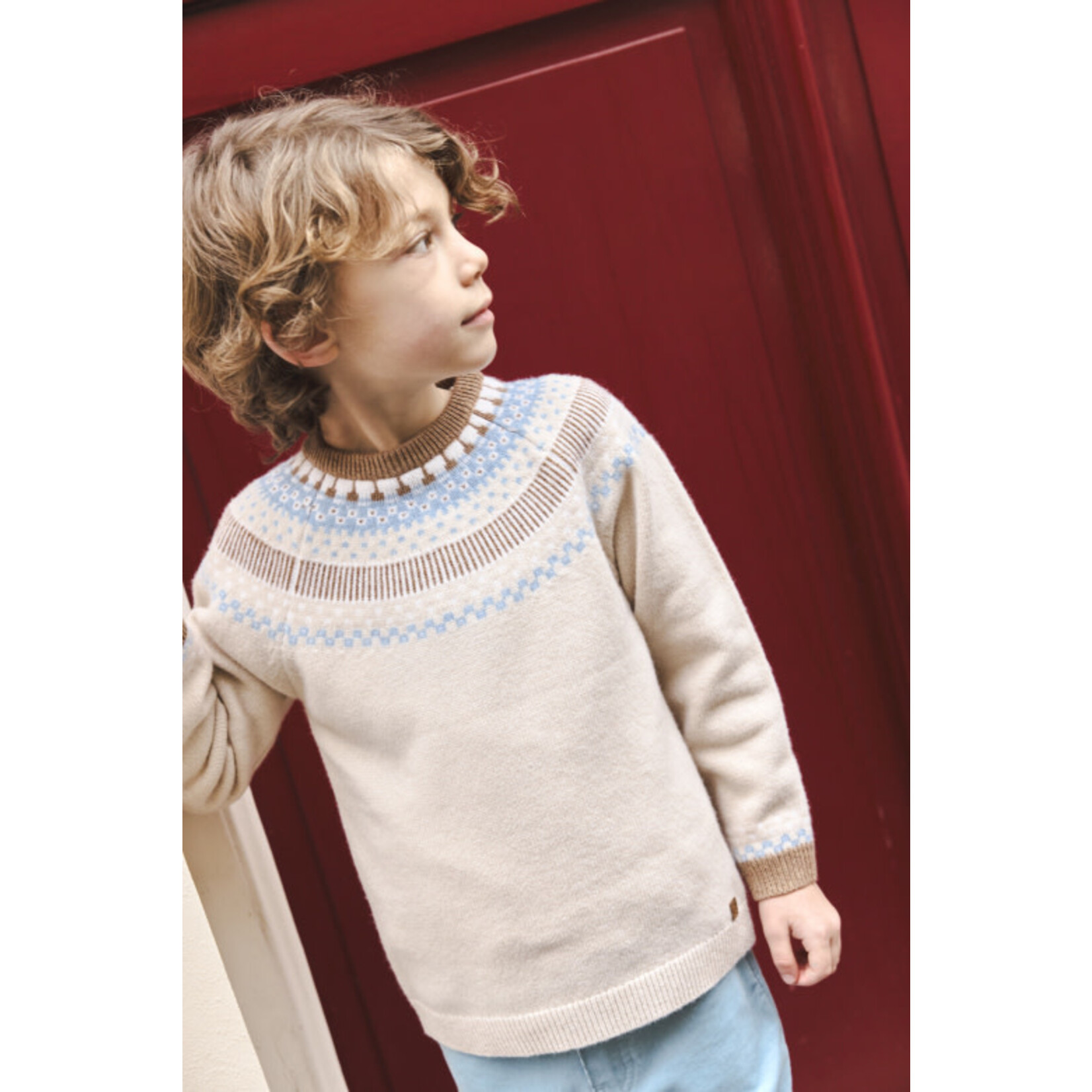Tartine et Chocolat PULL2BIS PULL Beige chiné CB18023