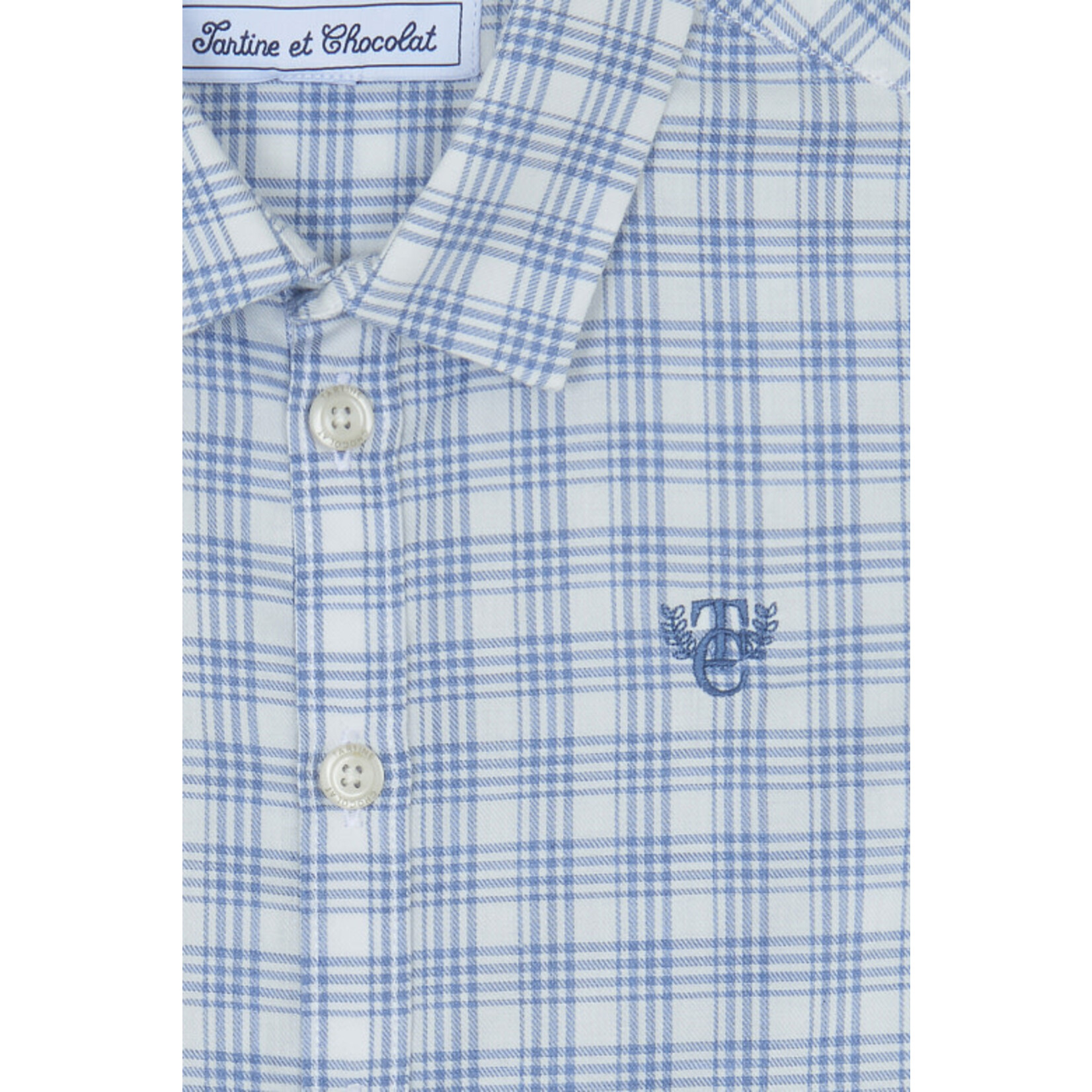 Tartine et Chocolat CHEMISE5BIS CHEMISE Bleu grisé CB12053