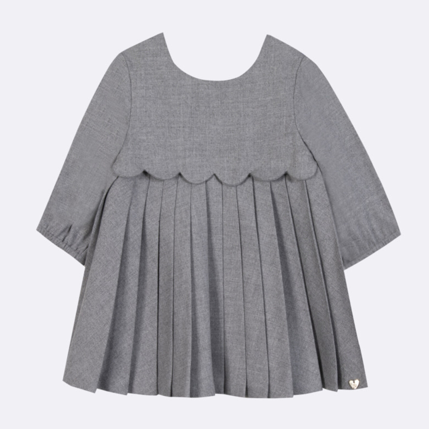 Tartine et Chocolat ROBE2 Robe Manches longues Gris moyen chiné CB30001