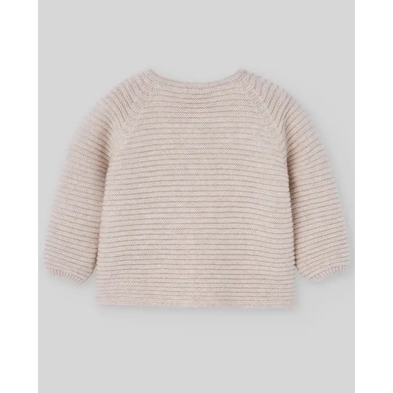Paz Rodriguez KNIT NEWBORN CARDIGAN "ESENCIAL"_Light Brown_001-120973