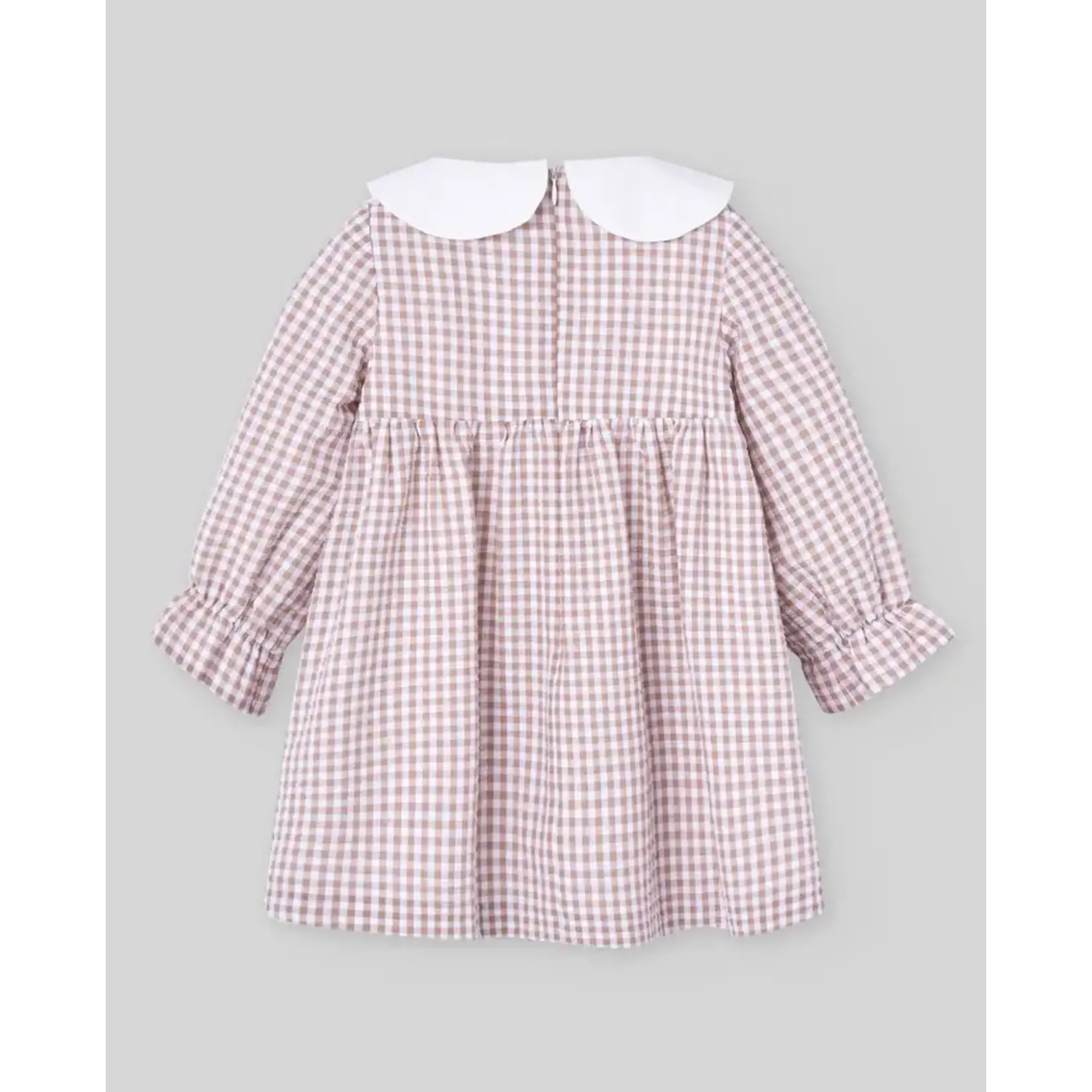 Paz Rodriguez WOVEN INFANT GIRL DRESS "SETITAS"_Light Brown_004-152930