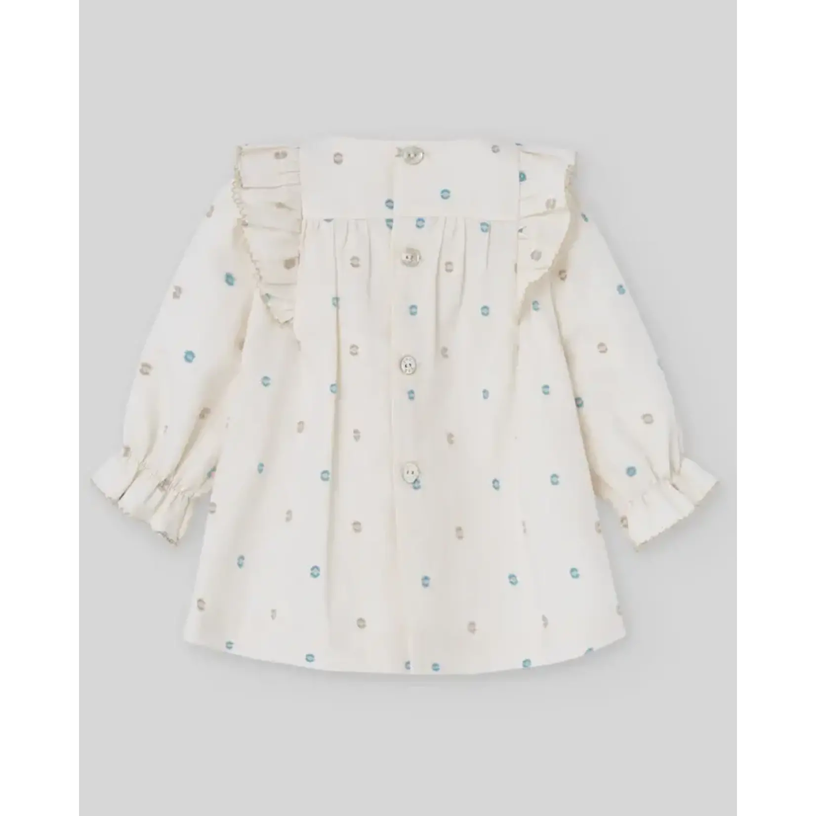 Paz Rodriguez WOVEN NEWBORN DRESS "KOALA"_Dutch Blue_004-153064