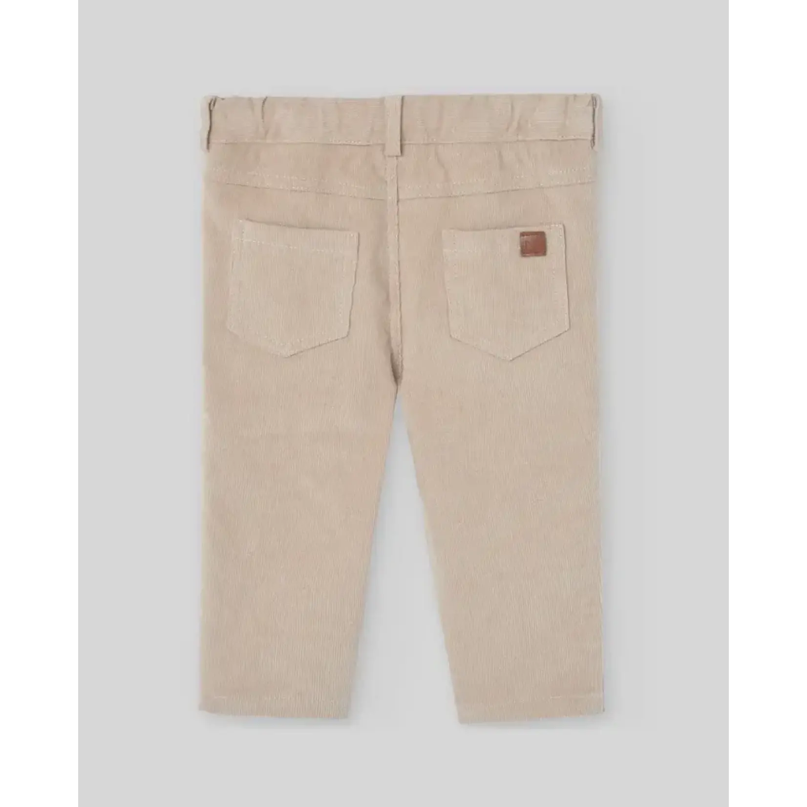 Paz Rodriguez WOVEN NEWBORN TROUSER "ESENCIAL"_Sand_007-151135