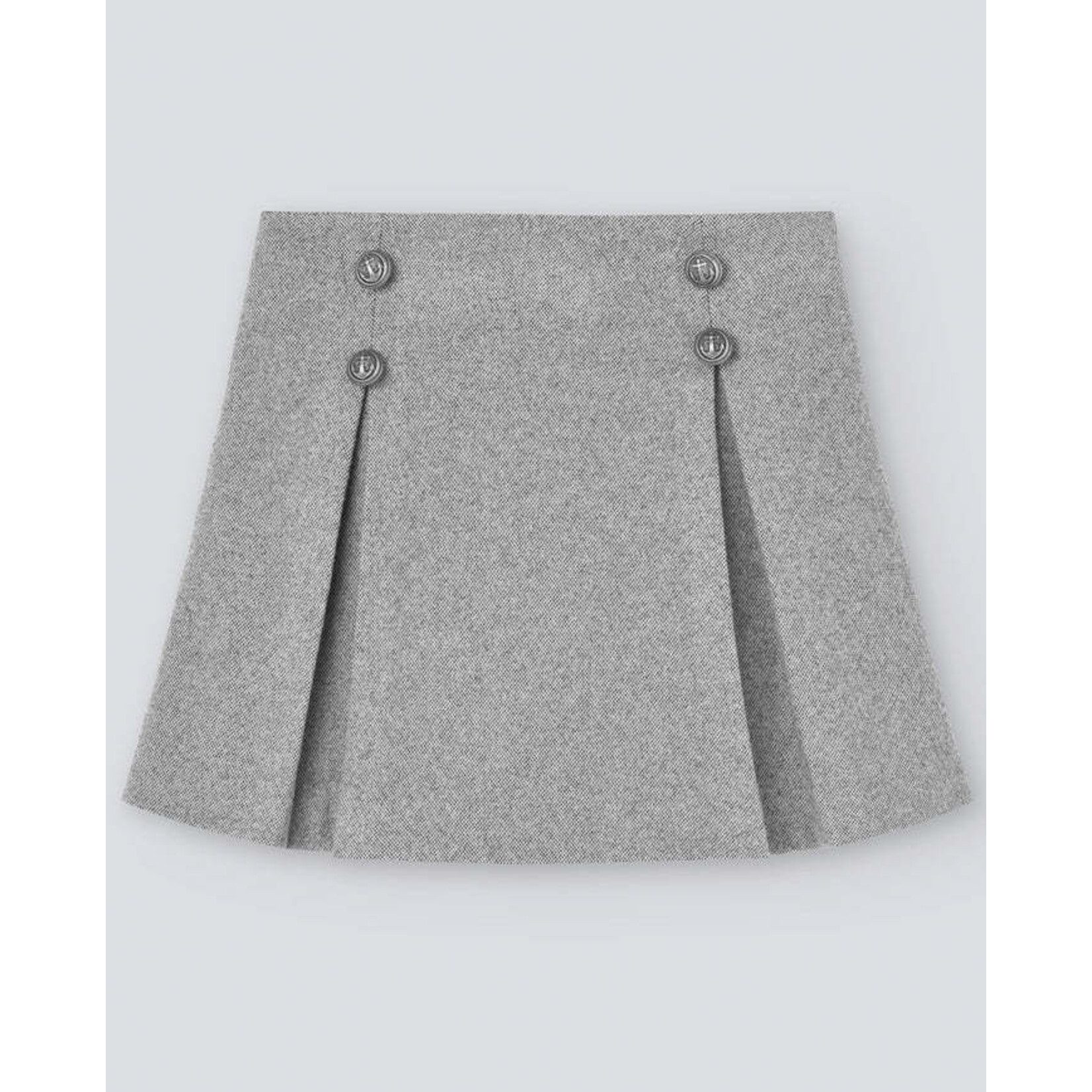 Paz Rodriguez WOVEN INFANT GIRL SKIRT "CAMINO"_Grey Pearl_010-152945