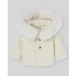 Paz Rodriguez KNIT NEWBORN COAT "ESENCIAL"_Cream_012-130943
