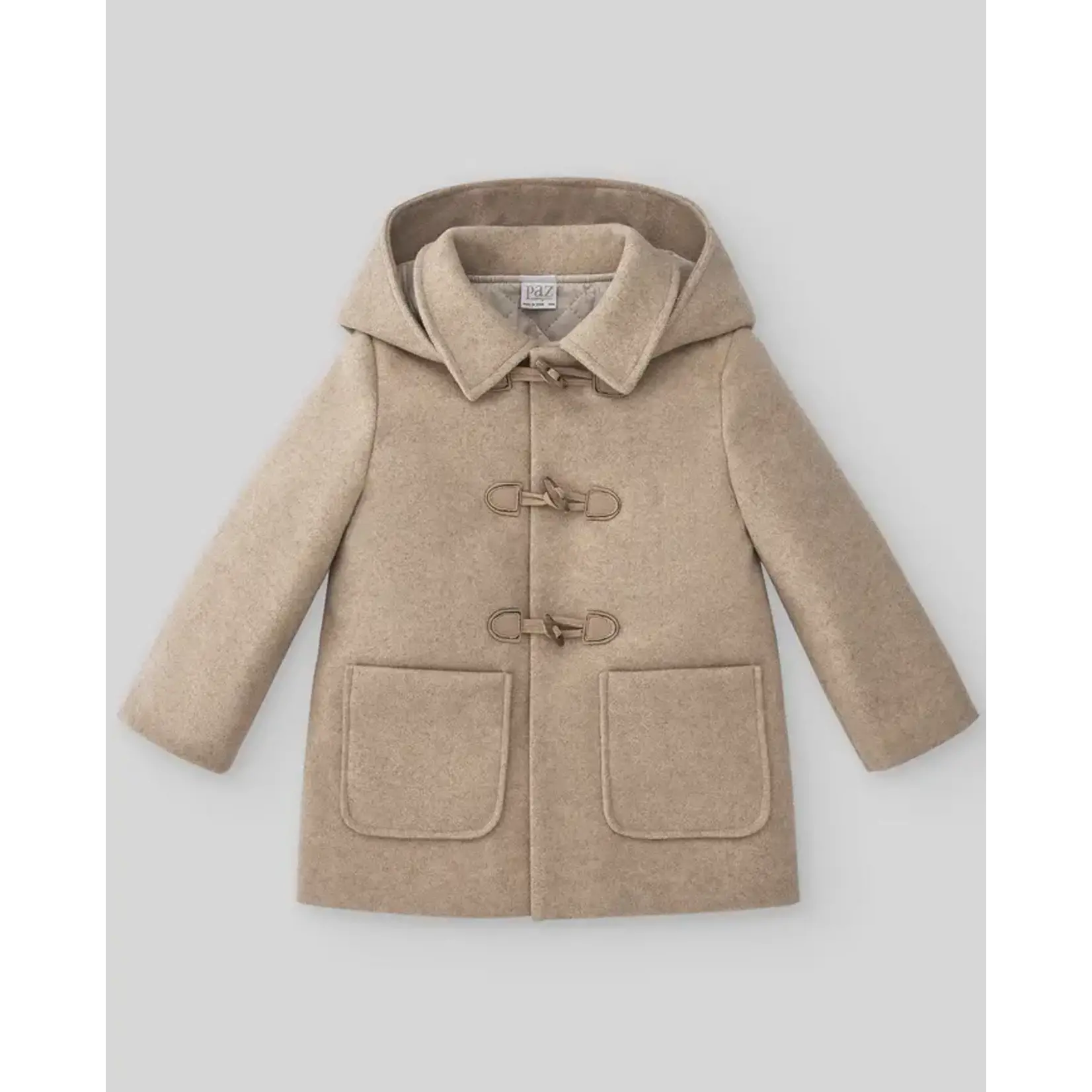 Paz Rodriguez WOVEN INFANT BOY PARKA "ESENCIAL"_Light Brown_012-151004