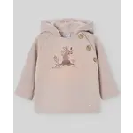 Paz Rodriguez KNIT NEWBORN SWEATSHIRT "POMPON"_Sand_014-192986