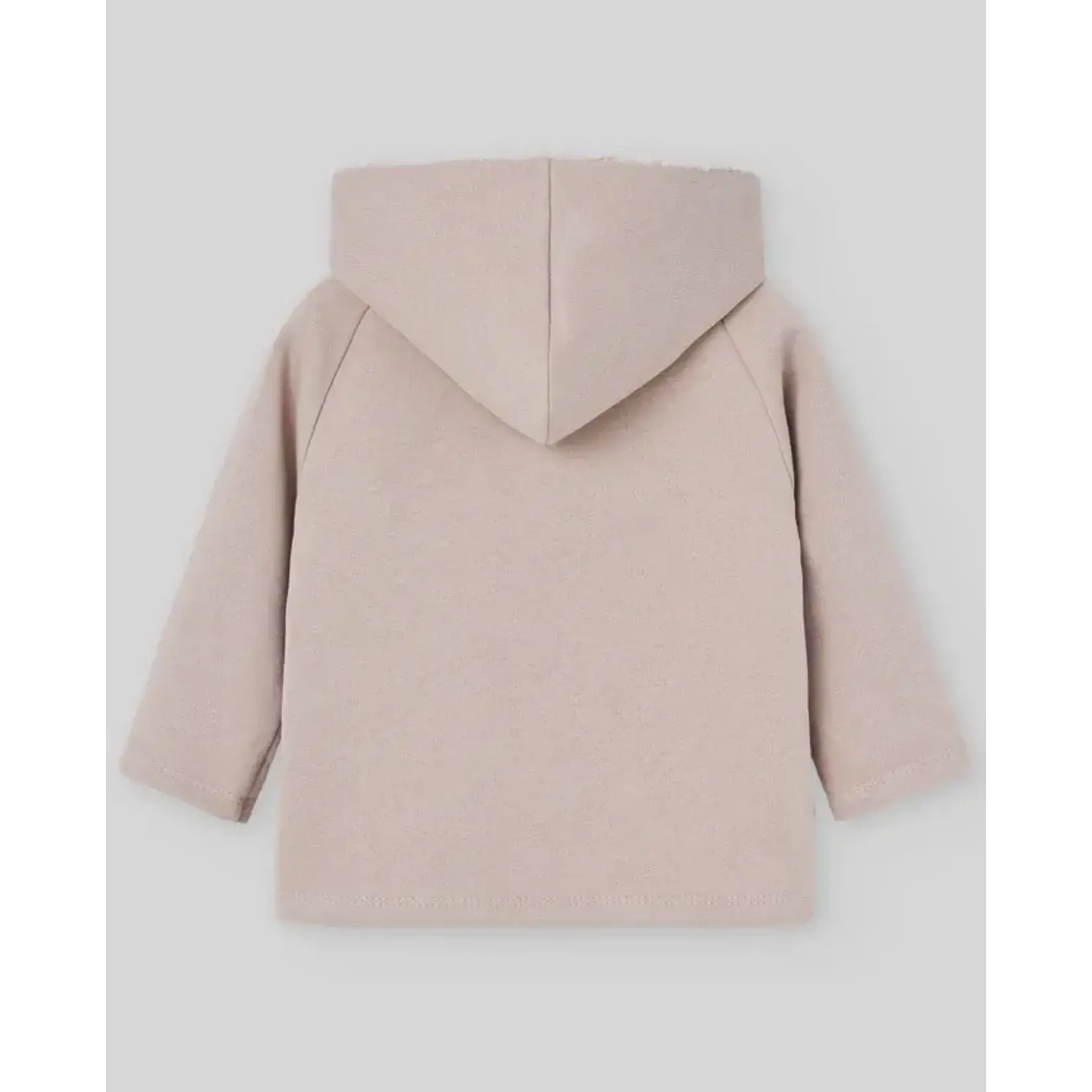 Paz Rodriguez KNIT NEWBORN SWEATSHIRT "POMPON"_Sand_014-192986