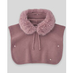 Paz Rodriguez KNIT INFANT GIRL PONCHO "ESENCIAL"_Pink Blush _019-130937