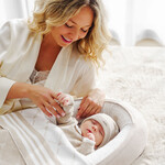 First 9905024 beige knitted FIRST®SIGNATURE bonnet