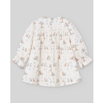 Paz Rodriguez WOVEN NEWBORN DRESS "POMPON"_Pine Green_004-152977
