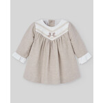 Paz Rodriguez WOVEN NEWBORN DRESS "PONY"_Light Brown_004-153082
