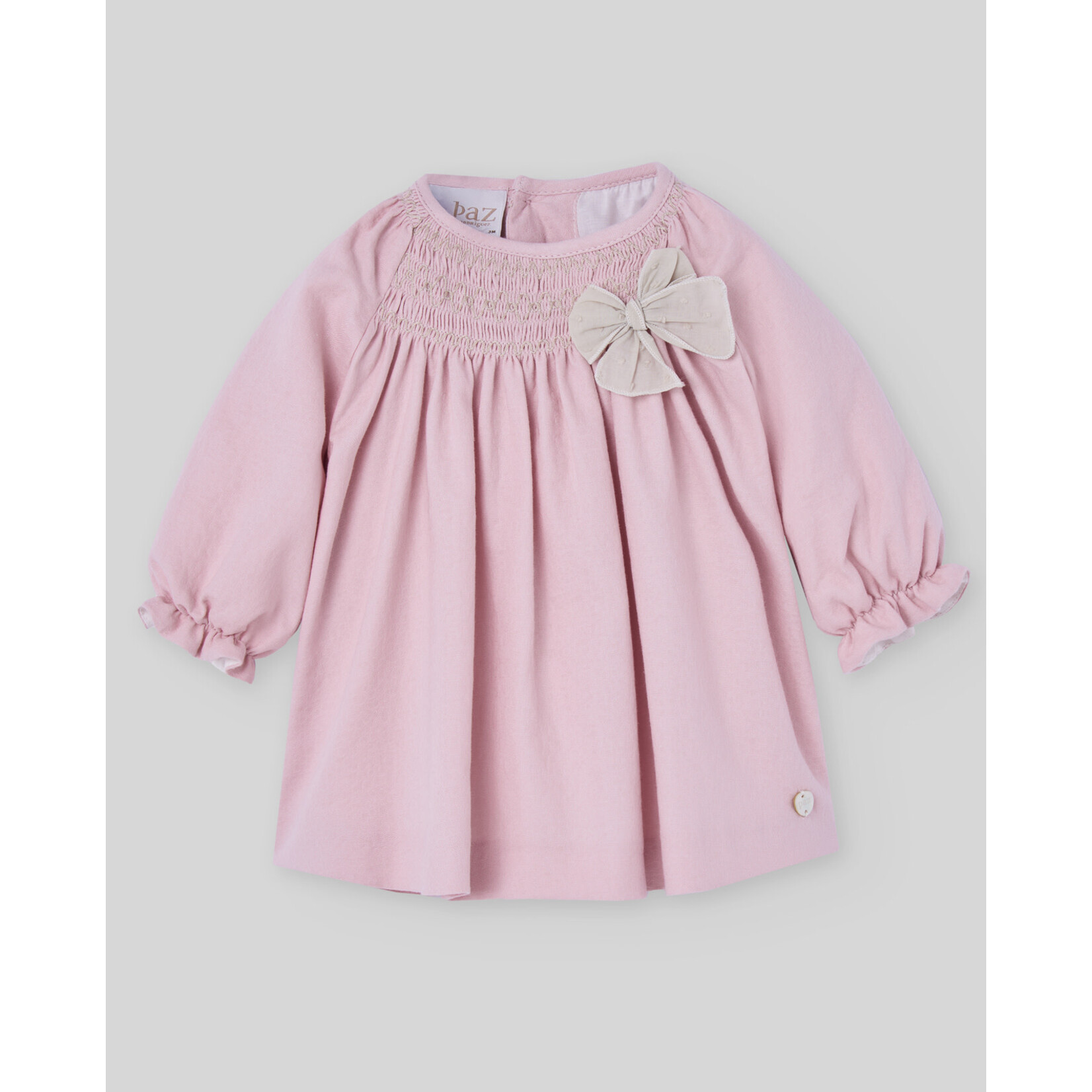 Paz Rodriguez WOVEN NEWBORN DRESS "PASCUA"_Powder Pink_004-153119