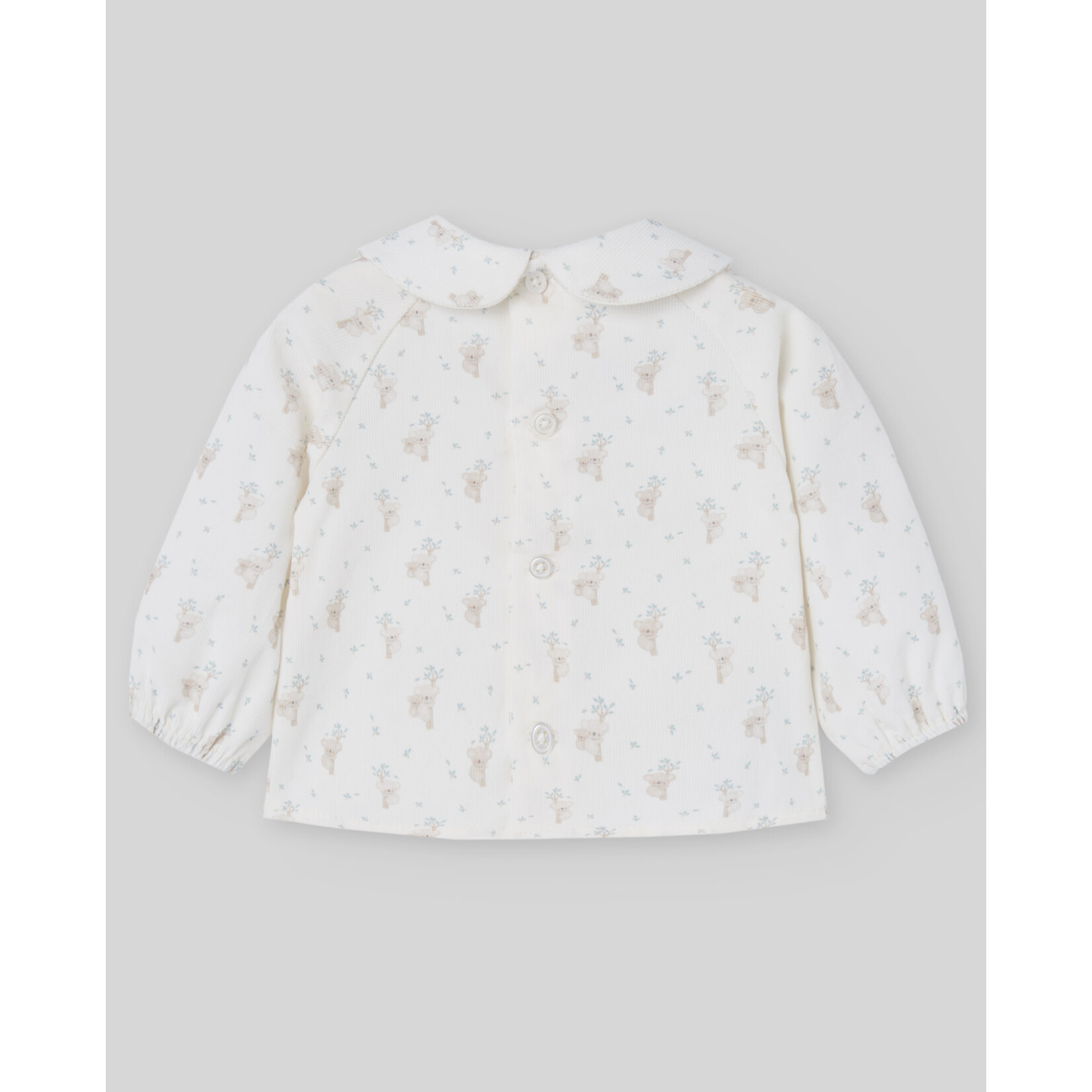 Paz Rodriguez WOVEN NEWBORN BLOUSE "KOALA"_Dutch Blue_006-153059