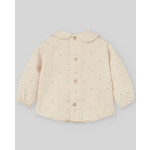 Paz Rodriguez WOVEN NEWBORN BLOUSE "ALEGRIA"_Light Brown/Chalk Blue_006-153104