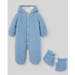 Paz Rodriguez KNIT NEWBORN SNOWSUIT WITH BOOTIES "KOALA"_Dutch Blue _013-123054