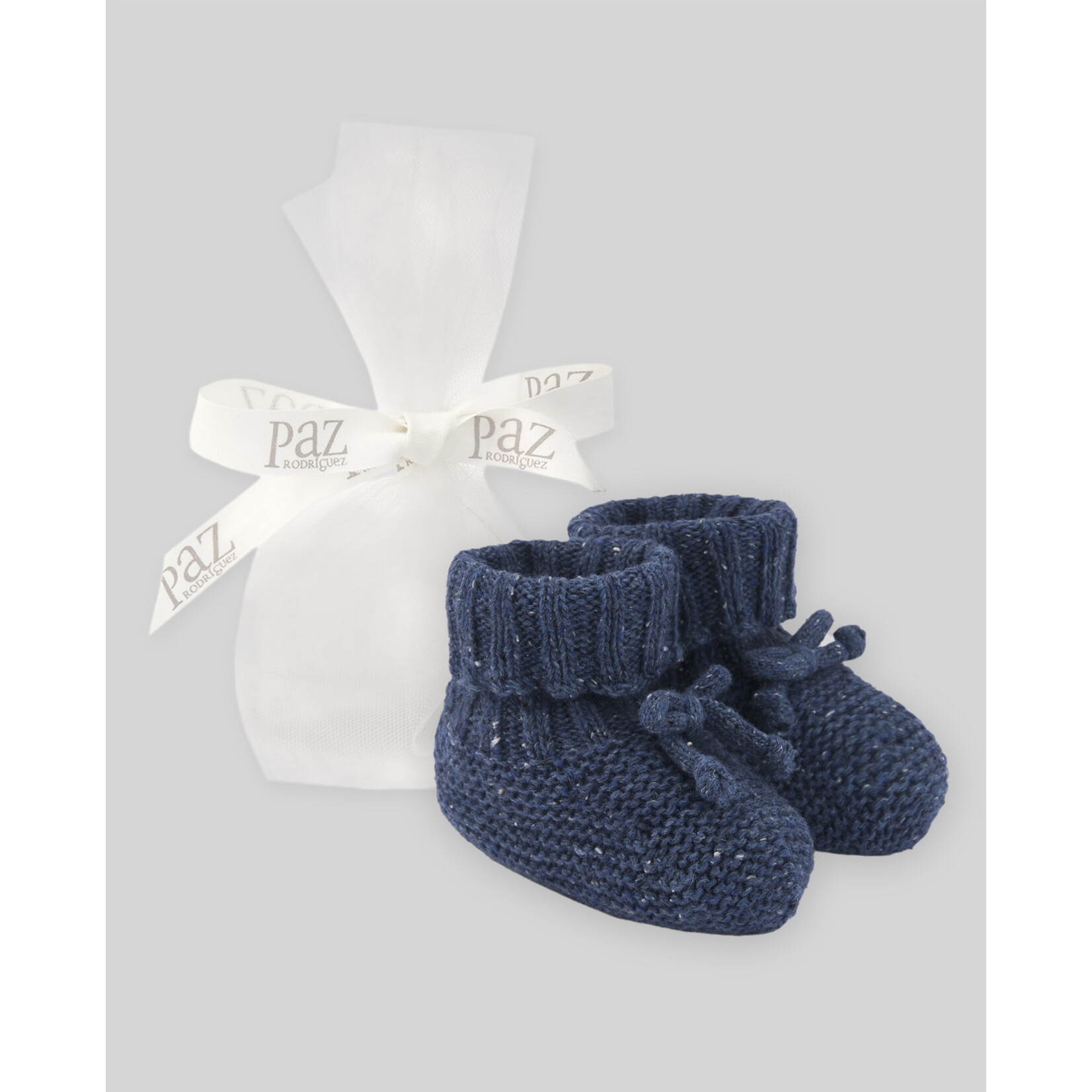 Paz Rodriguez KNIT NEWBORN BOOTIES "ESENCIAL"_Powder Blue_018-131816