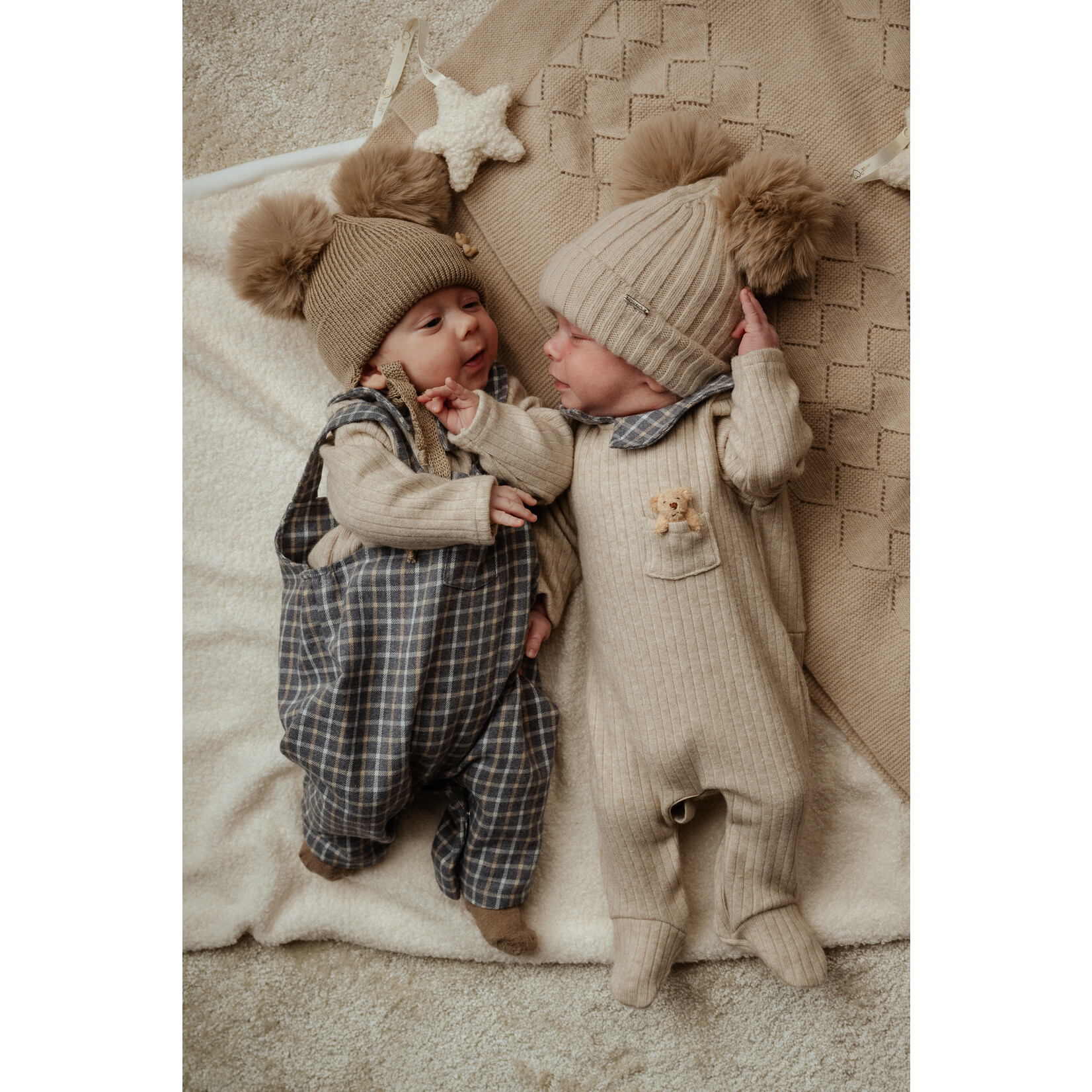 Jamiks JZI077-- HAKAN Body + babypakje beige/blauw