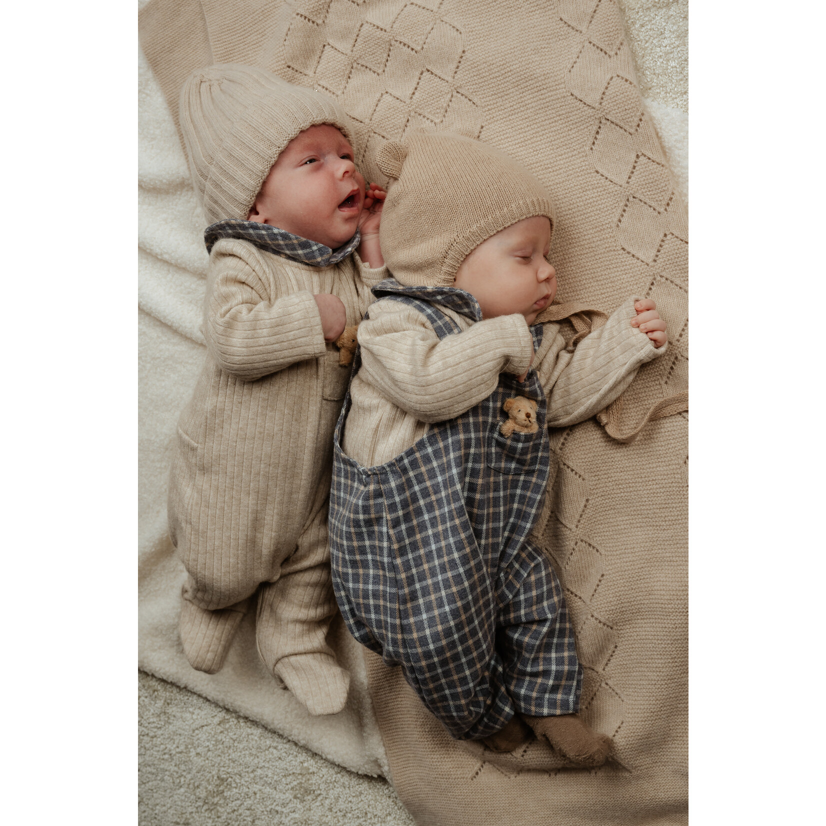 Jamiks JZI077-- HAKAN Body + babypakje beige/blauw