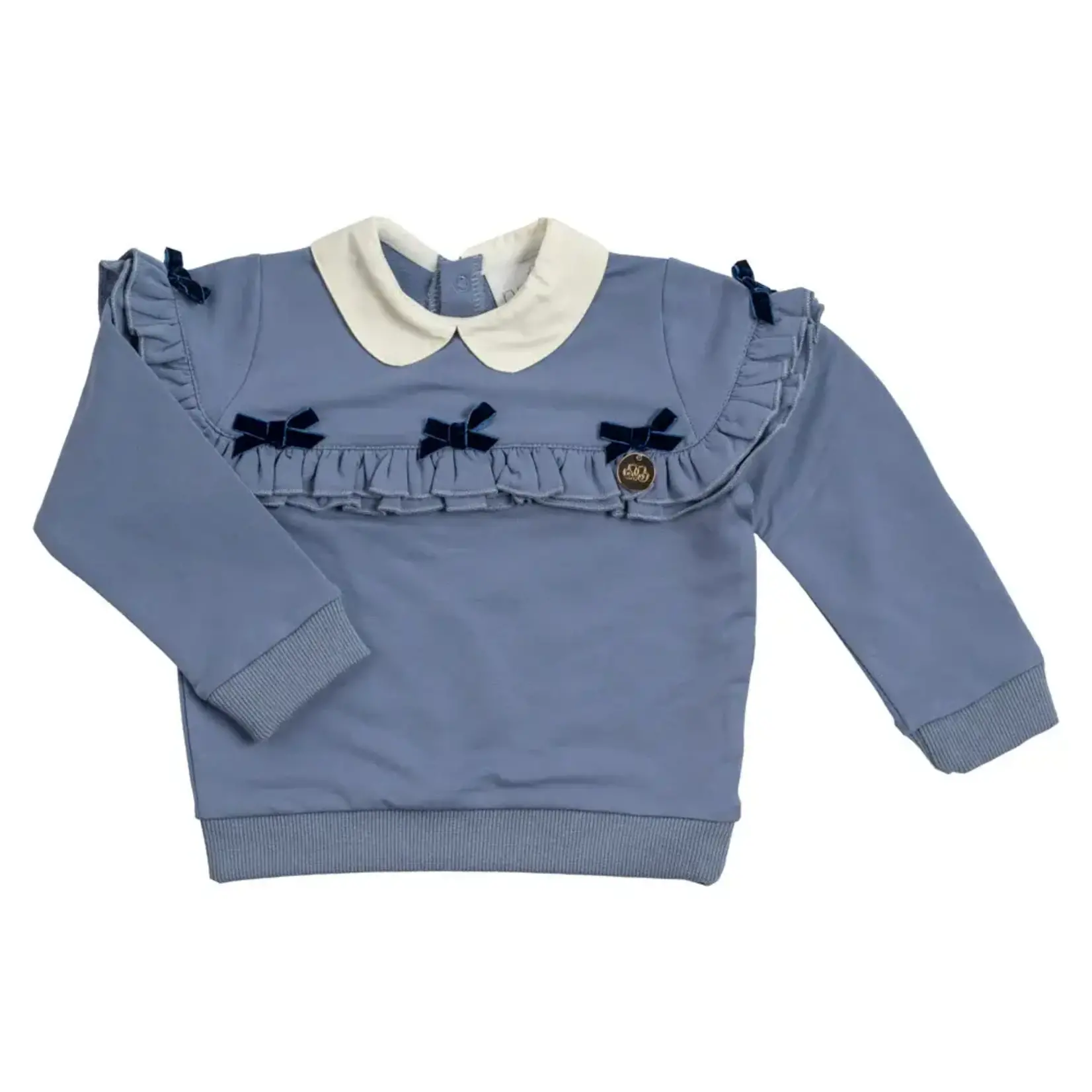 Natini SWEATER RUFFLE BOW JEANS BLUE