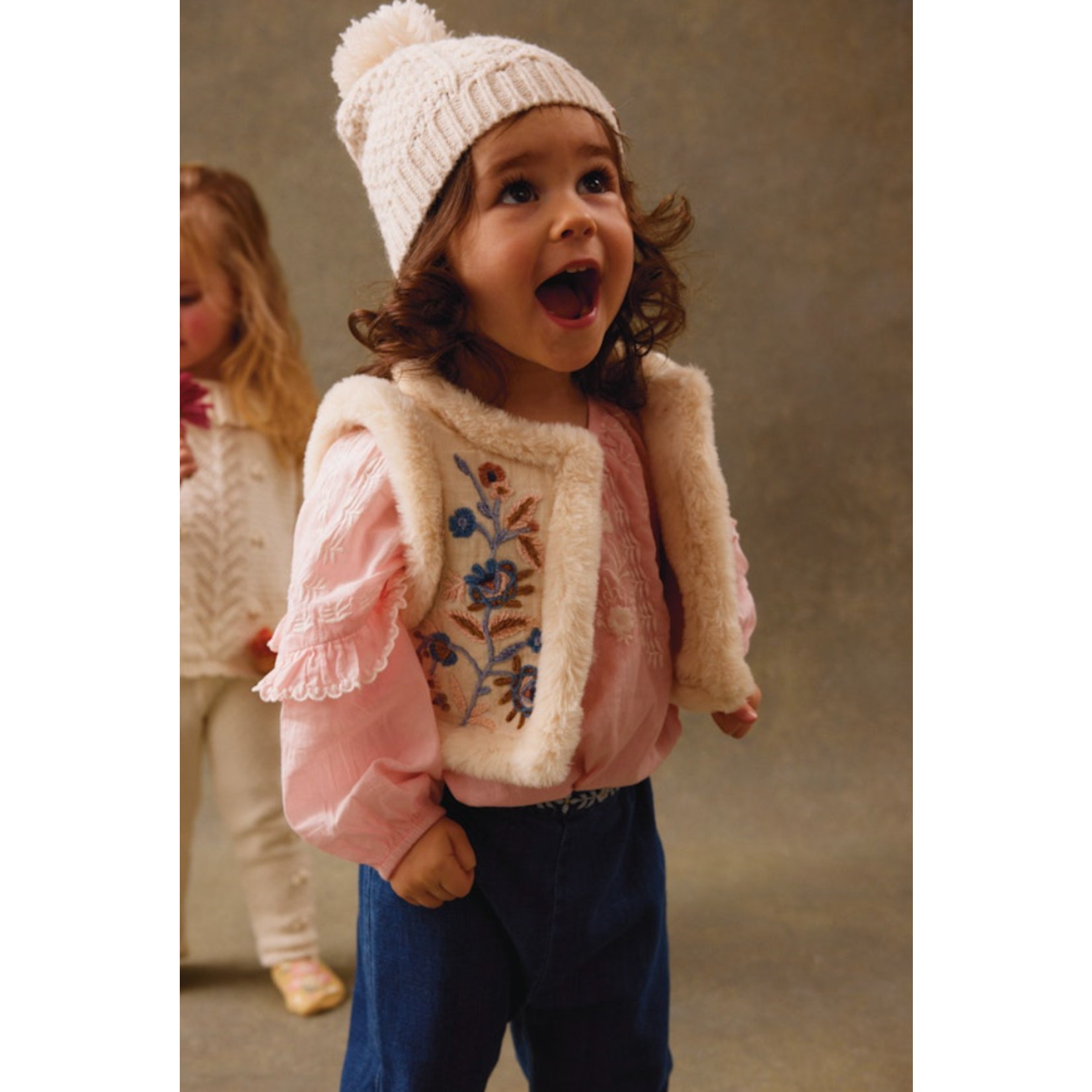 Louise Misha Reversible Vest Librana Cream