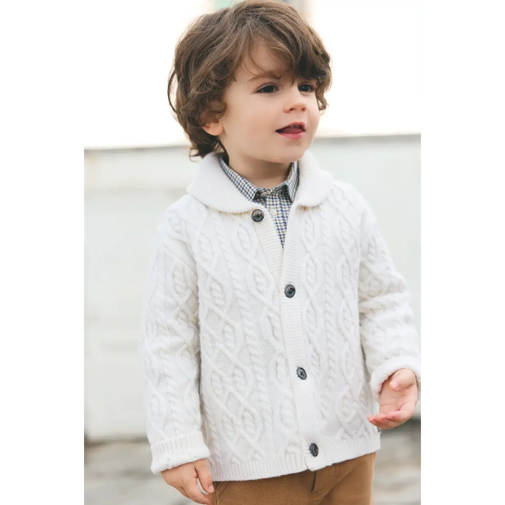 Tartine et Chocolat GILET2 GILET Nacre CB18011