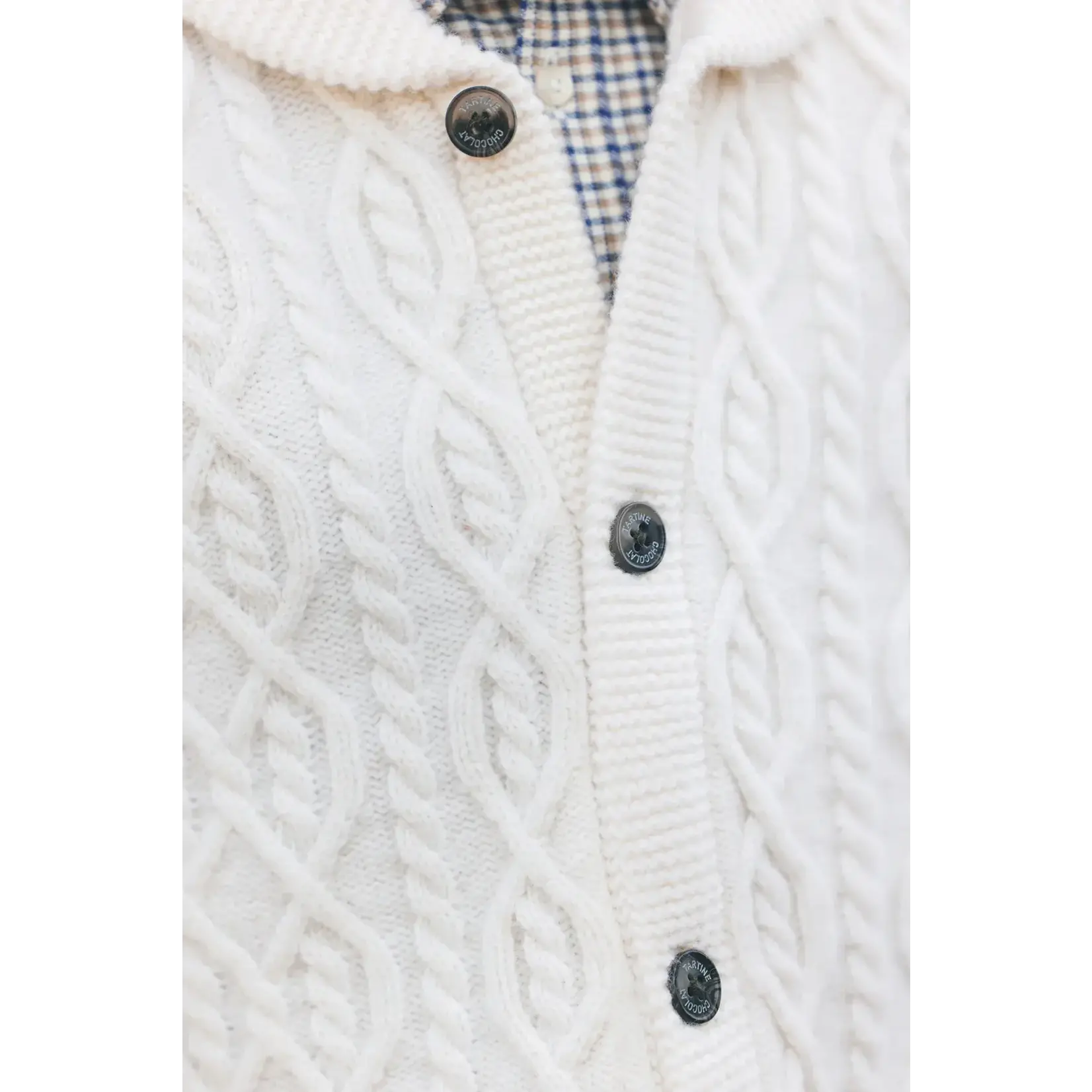 Tartine et Chocolat GILET2 GILET Nacre CB18011