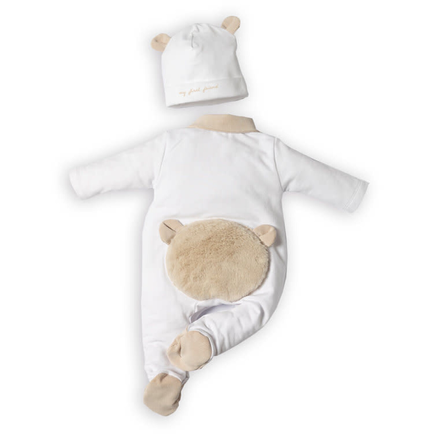 First 6113119 white/beige rompersuit