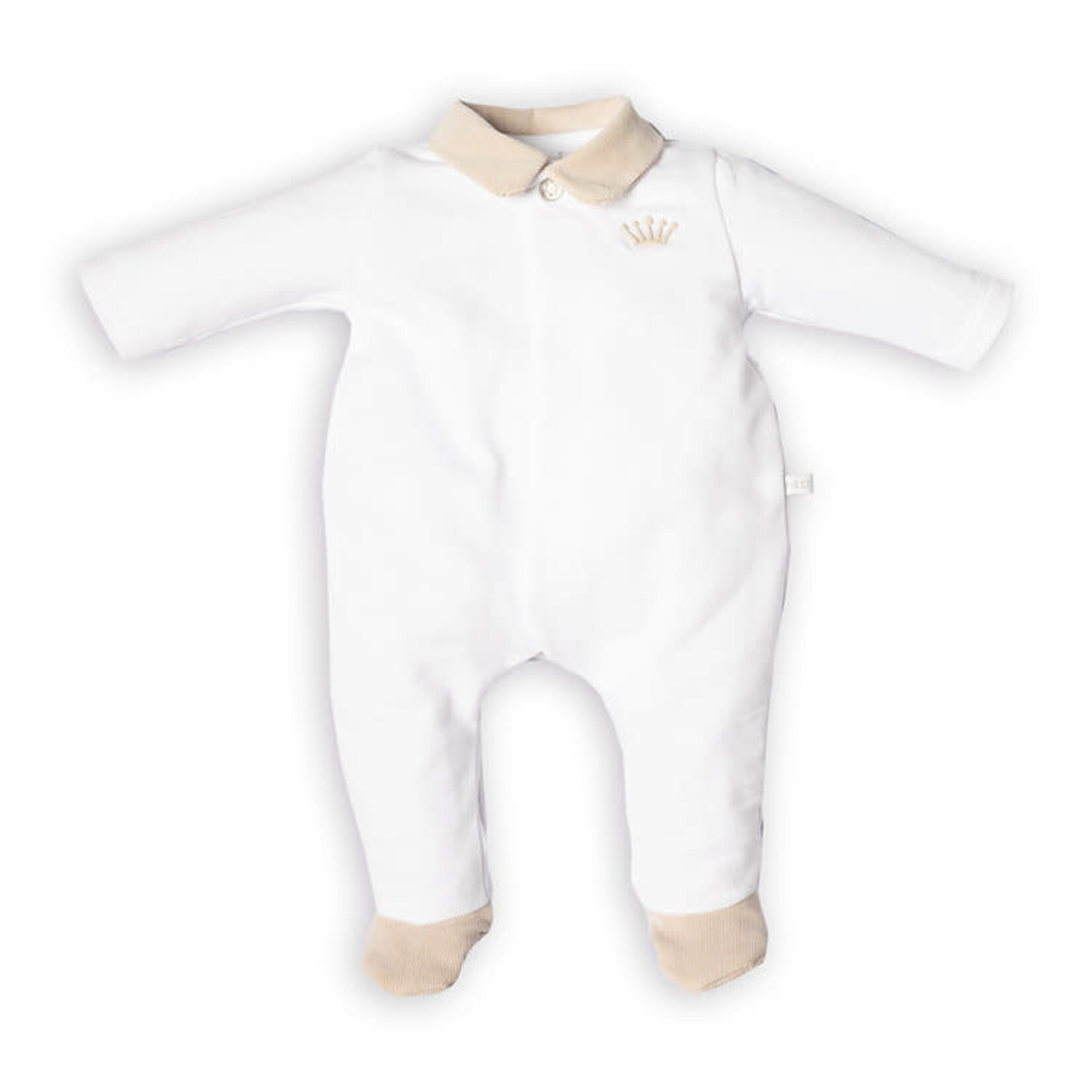 First 6113119 white/beige rompersuit