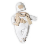 First 6103112 white/beige rompersuit
