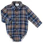 Natini BODYSHIRT SQUARE ARTHUR_BLUE-BROWN