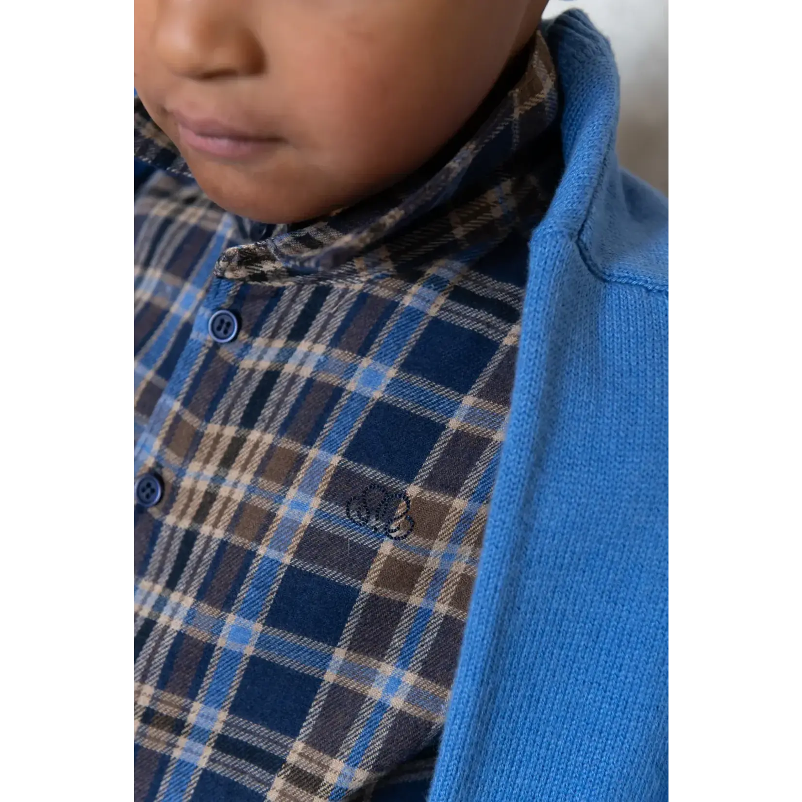 Natini SHIRT SQUARE ARTHUR_BLUE-BROWN