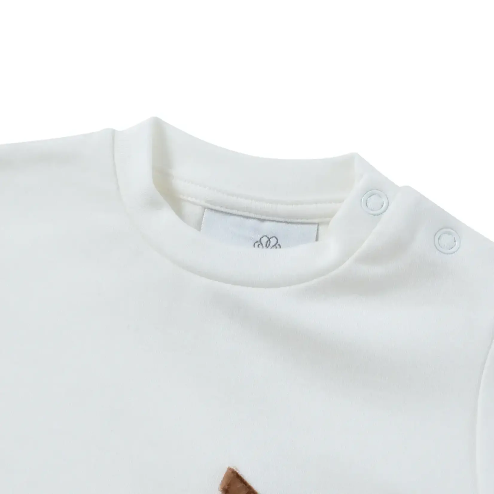 Natini T-SHIRT RUFFLE-OFFWHITE