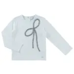 Natini T-SHIRT SPARKLE BOW-OFFWHITE