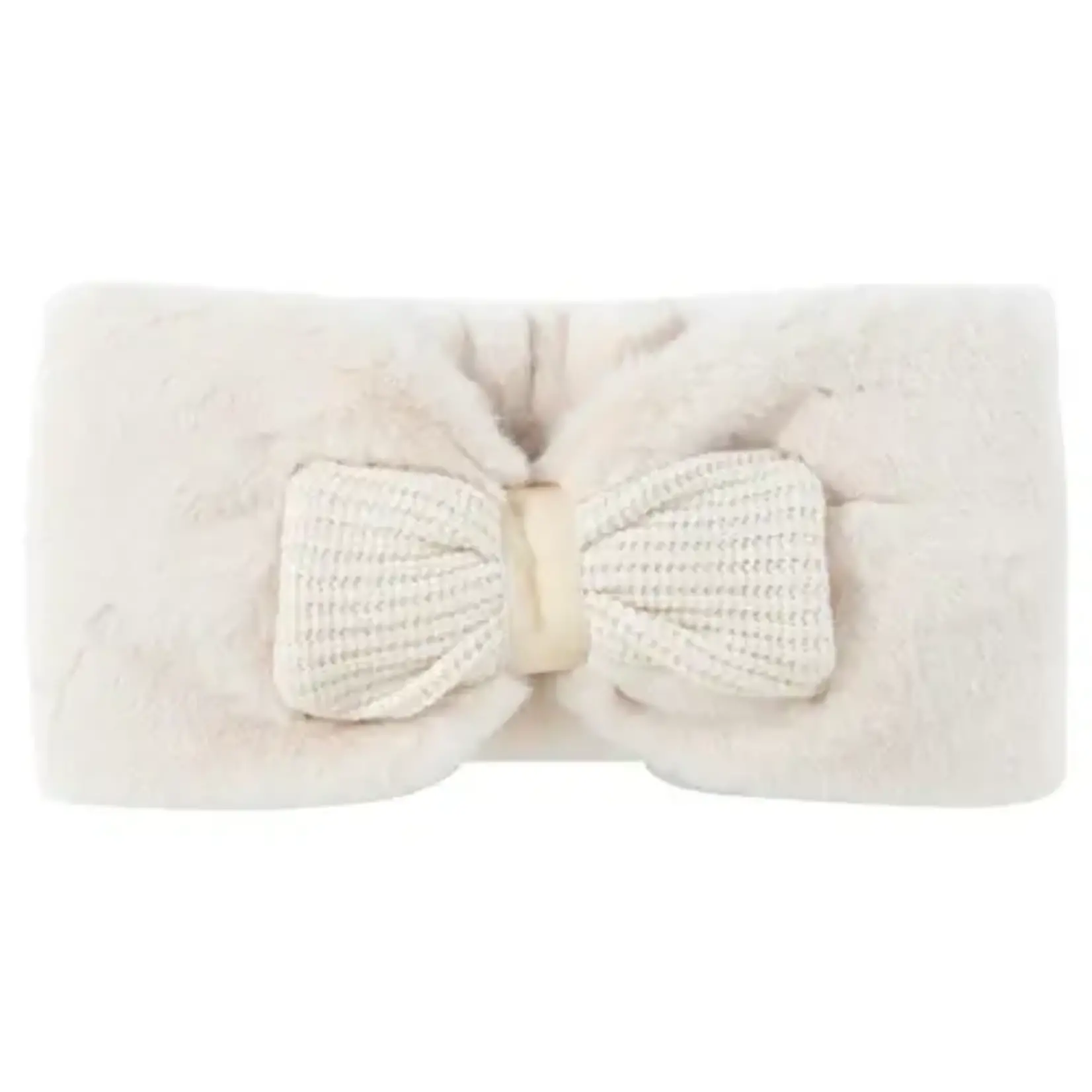 Natini HEADBAND FUR BOW CREAM