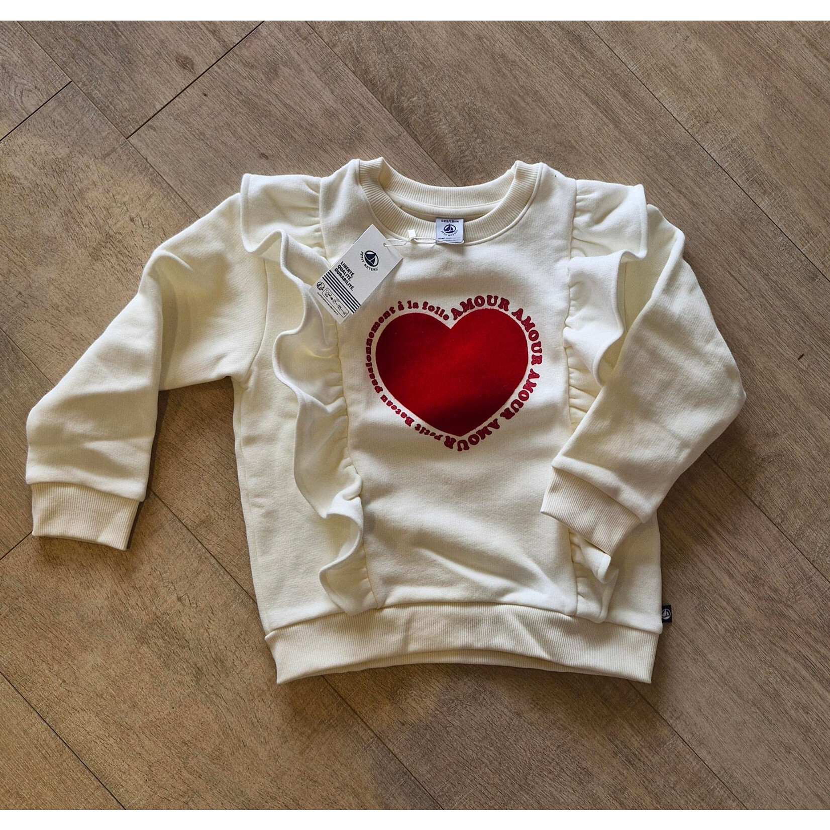 Petit Bateau SWEATSHIRT MILK A0E20