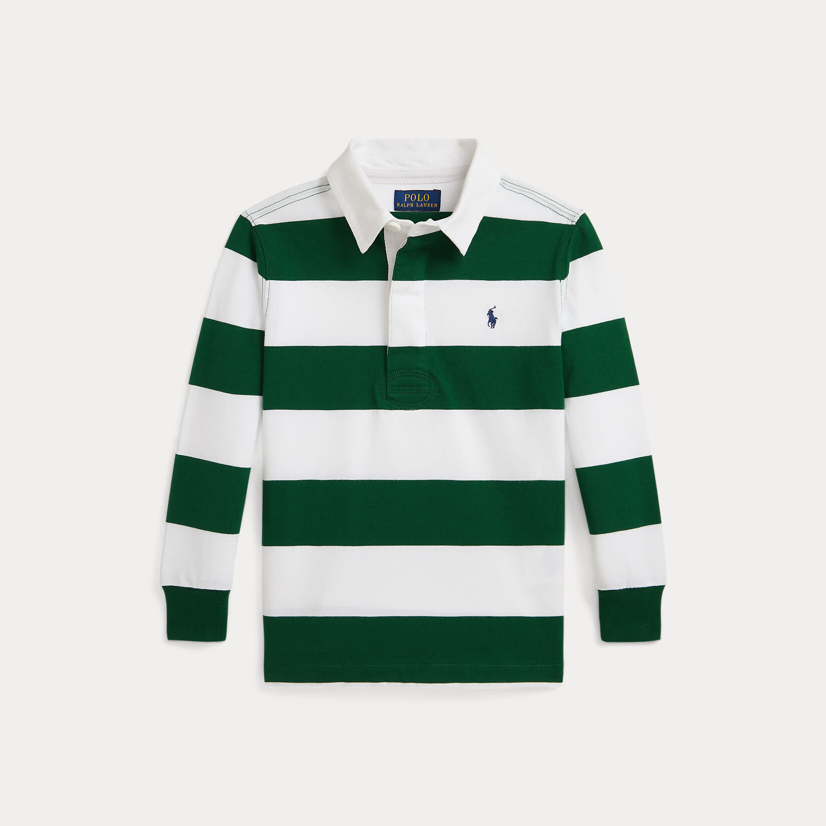 Ralph Lauren THE ICONIC RUGBY SHIRT WHITE/NEW FOREST