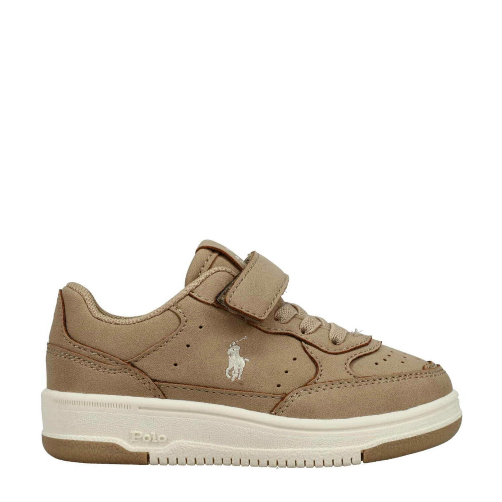 Ralph Lauren MASTERS COURT II PS KHAKI SUPER SUEDED w/ CREAM PP