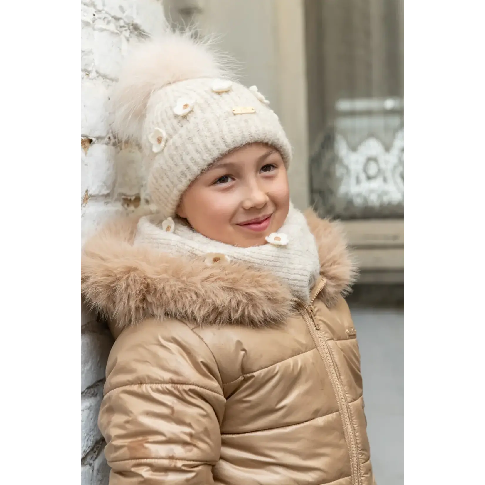 Natini HAT FLOWERS LIGHT BEIGE