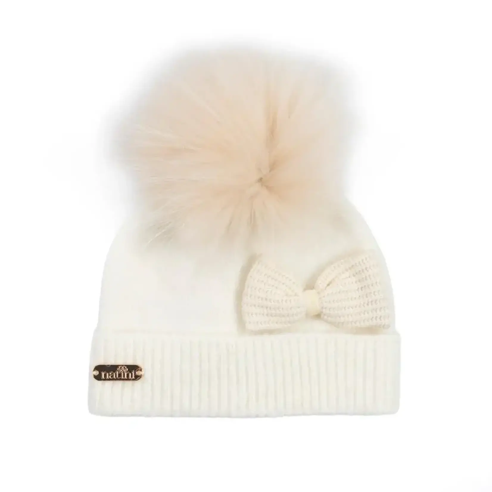 Natini HAT TRICOT BOW OFFWHITE