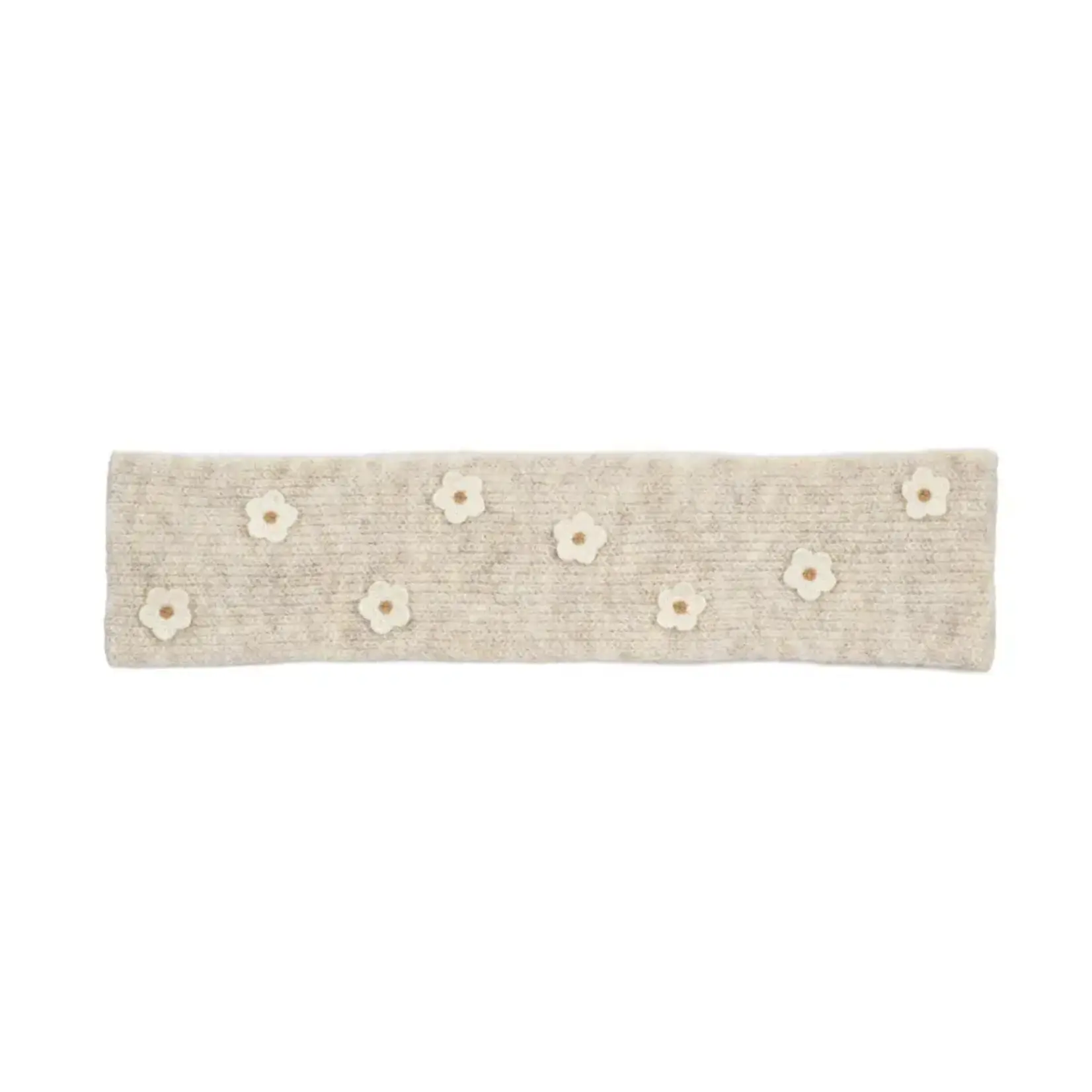 Natini SCARF ROUND FLOWERS LIGHT BEIGE