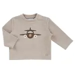Natini T-SHIRT AIRPLANE LIGHT BEIGE