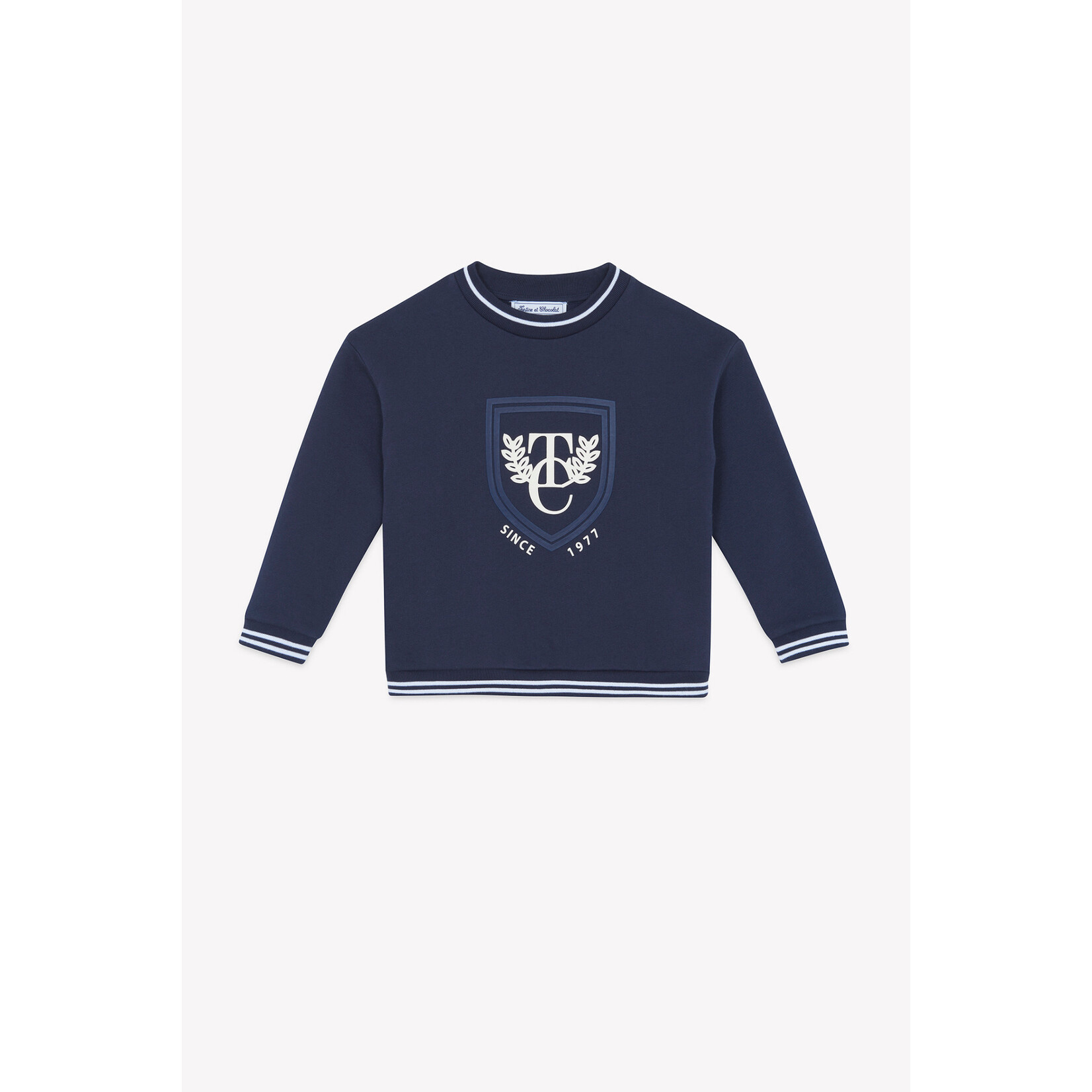 Tartine et Chocolat Sweat Marine écusson TC