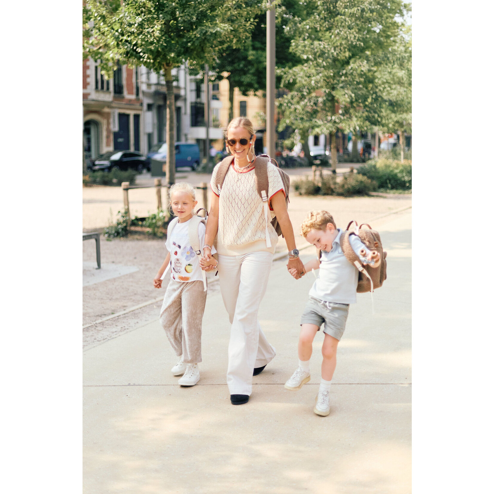 Childhome Verzorgingsrugzak Family Club - Teddy Zacht Bruin