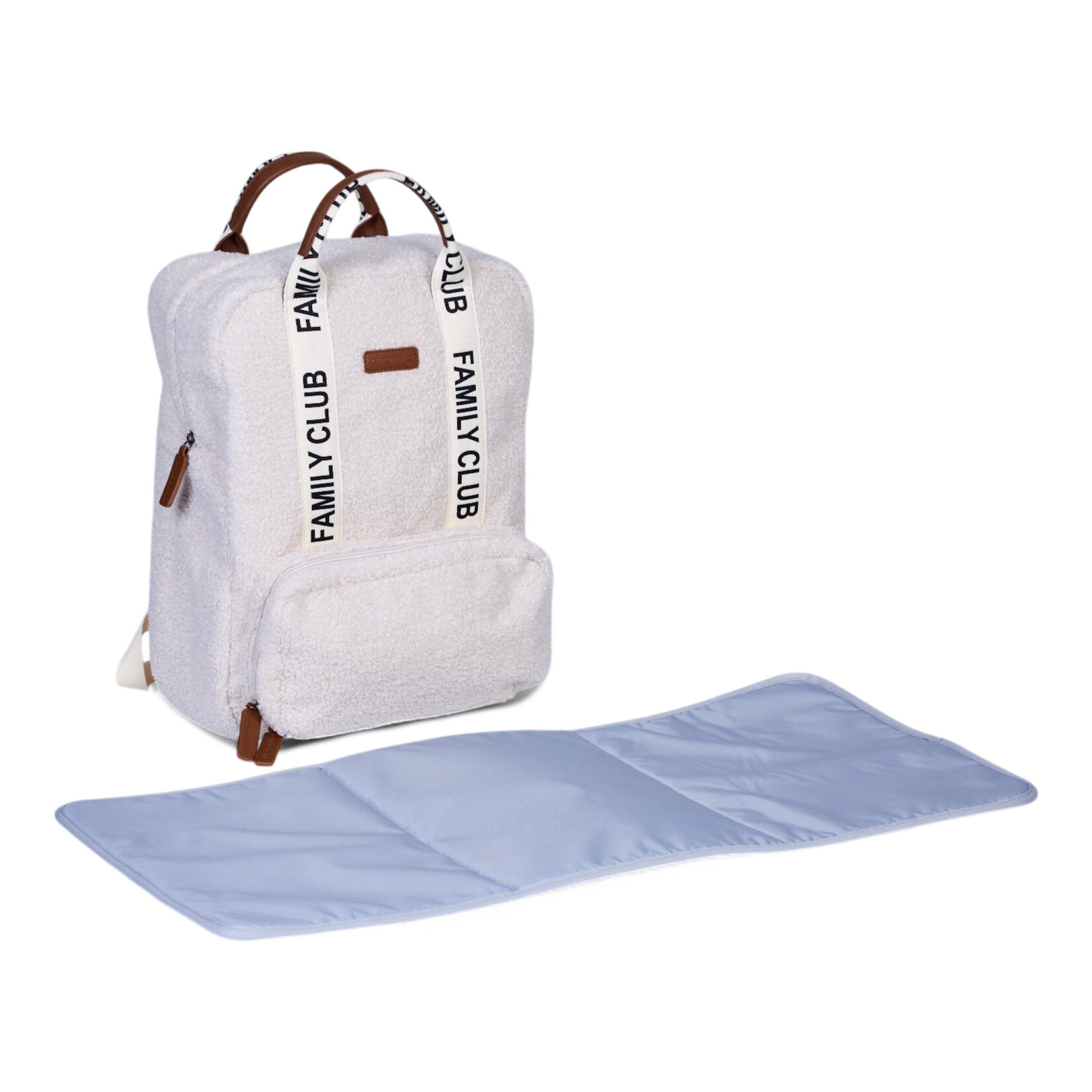 Childhome Verzorgingsrugzak Family Club - Signature - Teddy Ecru